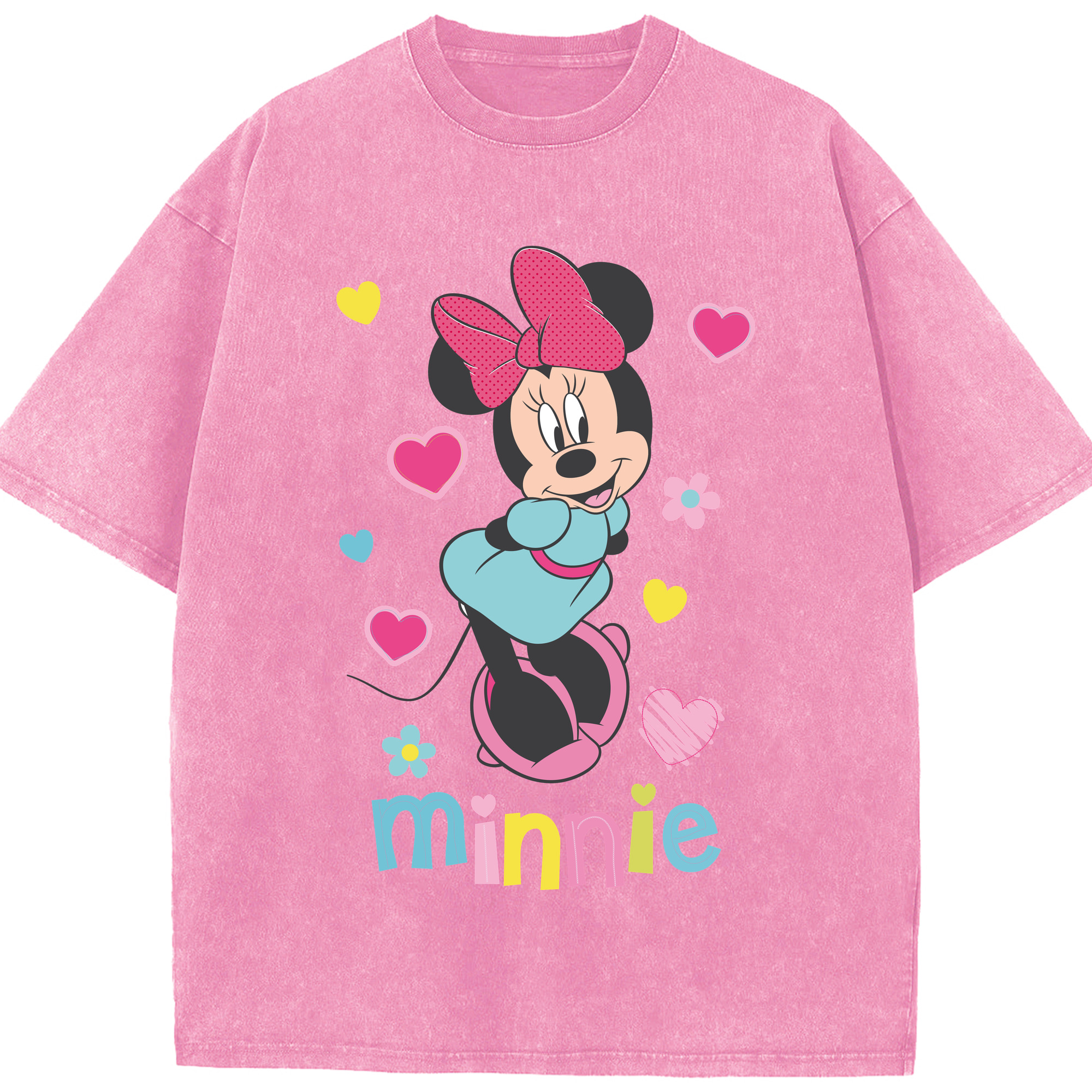 （画像用） ミッキーマウス Mickey Mouse 綿100% ヴィンテージ風 半袖Tシャツ（フロントプリント）
